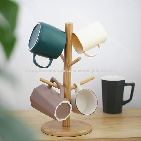Bamboo Coffee Cup Tree Holder