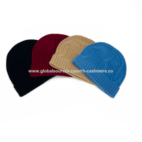 Luxurious Trendy Cashmere Slouchy Hat 