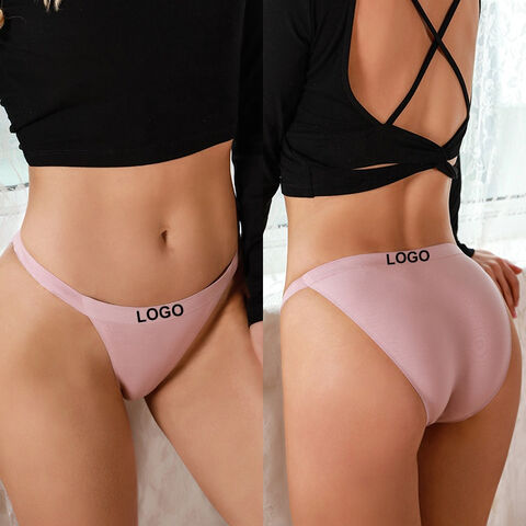 Customized & Printing Logo Womens Seamless Underwear Panty Thong - China  Underwear and Lingerie price