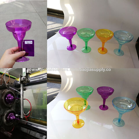 Mini-verres à martini en plastique jetables verre transparent Mini