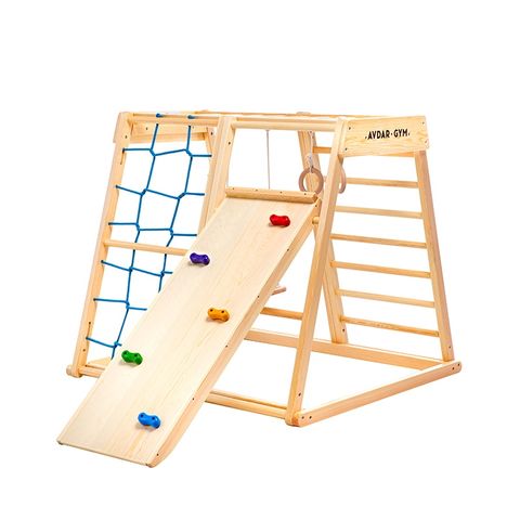 China Climbing Frames Children's home wooden climbing frame small swing ...