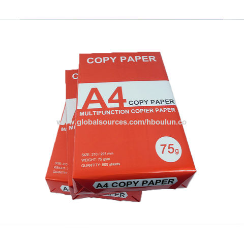 China Hot sell a4 copy paper 100% wood pulp office printing a4 copy ...