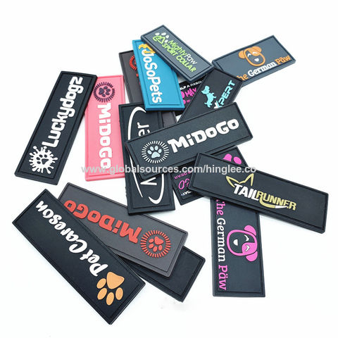 Oeko 3D Emboss Silicone Custom Clothing Patches Iron on Cloth