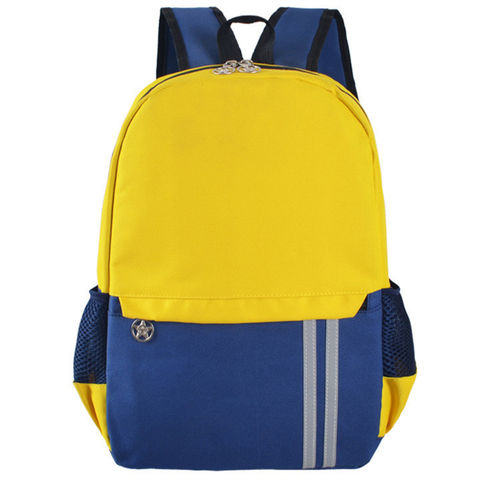 24 Pack Toddler Small Backpack Wholesale Kindergarten Kids Tiny Book Bag Bulk Sale-Yellow 