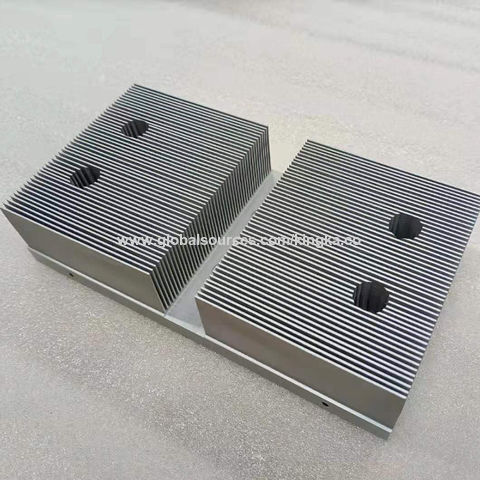 Customized skiving fin aluminum heat sink with natural anodized, skived ...
