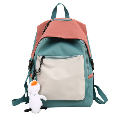 Cute Duck School Bag Canvas Unisex Backpack