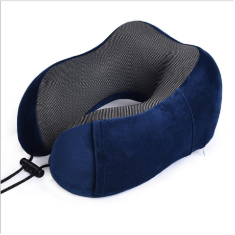 Multi-Functional Memory Foam Travel Pillow with Comfortable high Quality Silver Fox Fabric Nursing Magnetic Cloth 