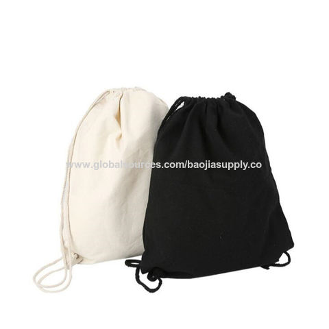 Blank canvas drawstring online bags