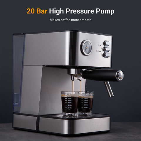 China Automatic electric espresso maker high-quality 15 Bar Cappuccino espresso  Coffee machine Manufacturer and Factory