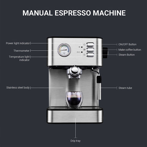 Buy Wholesale China High Class Multifunctional Coffee Machine 15 Bar Espresso  Cappuccino Maker With Steam Wand & Espresso Cappuccino Coffee Maker at USD  55