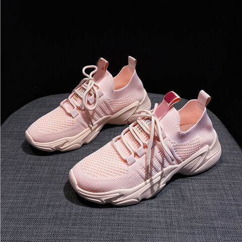 Luxury Reflective Casual Sneakers Shoes Women Platform Shoes Lace-Up  Breathable Walking Shoes For Women Couple Jogging Footwear