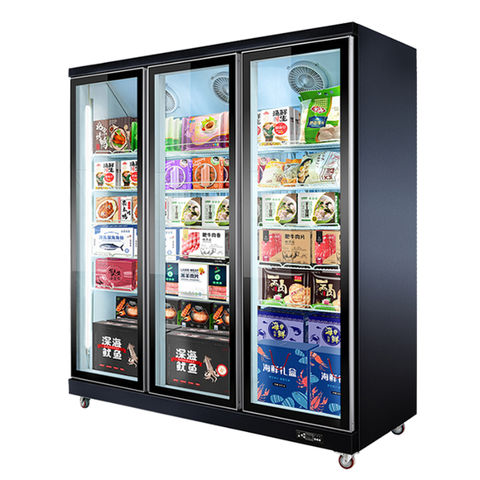Quick Freezing Showcase Frozen Food Glass Door Display Freezer for  Supermarket - China Refrigerator and Freezer price