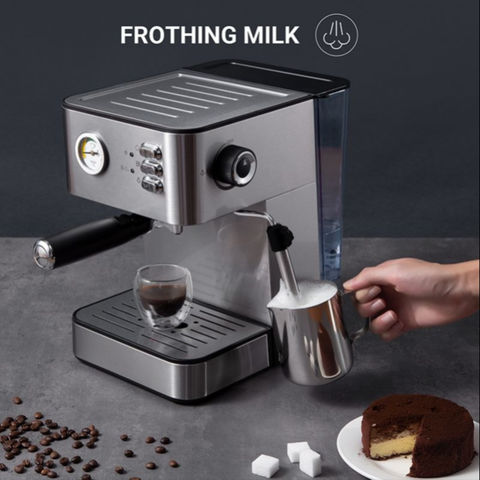 Large Capacity Steam Cafetera Stainless Steel Pump Espresso Coffee Maker  Machine - China Coffee Machine and Steam Cafetera price
