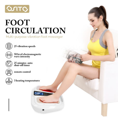 EMS & TENS Foot Circulation Stimulator, Improves Foot Blood Circulation,  EMS Foot Massager for Neuropathy, Relieves Body Pains & Plantar Fasciitis