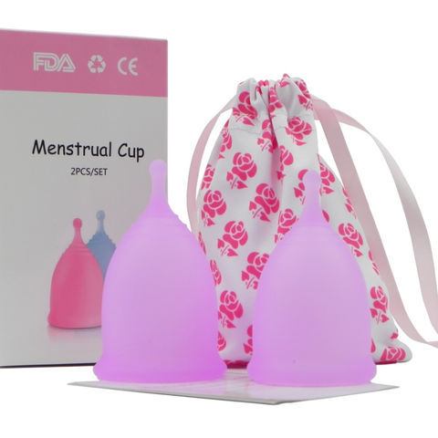 Ce 100% Medical Silicone Female Reusable Silicone Menstrual Cup Period 