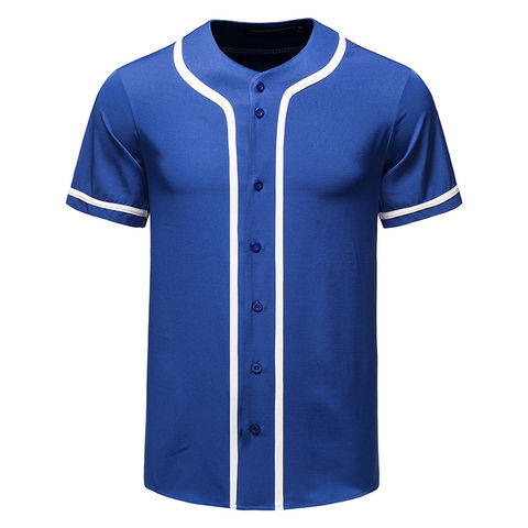 Buy Wholesale China Custom Summer Men Polyester Baseball Jersey