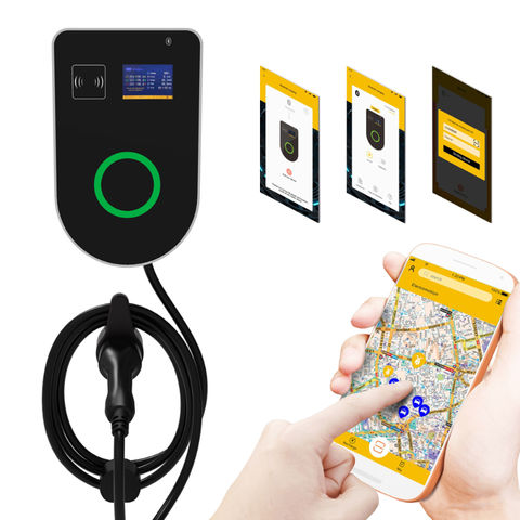 EV Chargeur Station de recharge pour véhicule électrique EVSE Wallbox avec  Cable de Type 2 16A Triphasé IEC 62196-2 pour Audi mercedes-benz Smart -  AliExpress