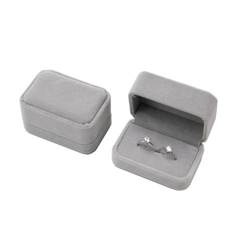 Charm Bowknot Square Jewelry Gift Box Holder Ring Earring Storage Organizer Case 