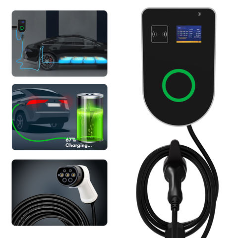 Support mural de câble de chargeur EV pour véhicule électrique, connecteur  IEC 62196-2, prise de courant, support de chargeur EV, accessoires de  voiture - AliExpress