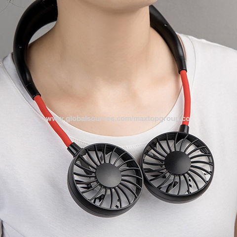 Neck Fan, Bladeless Neck Fan Cooling with 360°Airflow, Portable