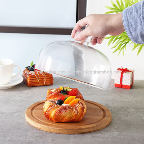 Buy Wholesale China 21cm Glass Cake Dessert Dome Cover With