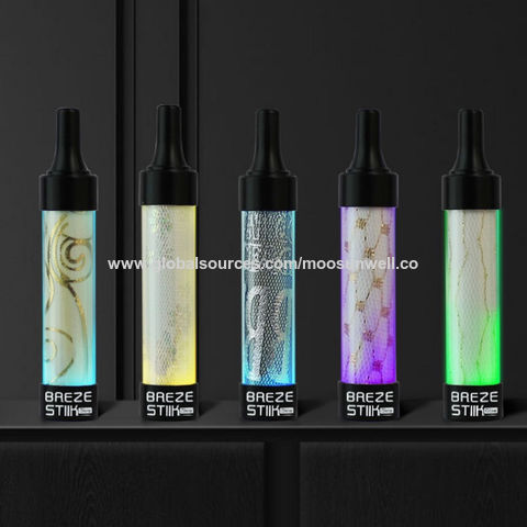 China Breze Stiik Glow 600PUFFS 2ml 400mAH disposable vapes on Global ...