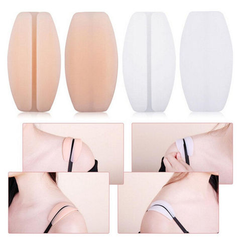 Safety Silicone Bra Strap Holder Non-slip Shoulder Pads Clip Relief Pain  for sale online