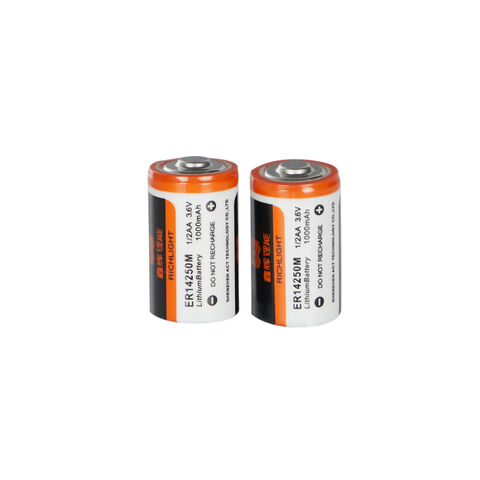 Buy Wholesale China Oem Odm Richlight Er14250m 3v 600mah Li-mno2 Lithium  Battery & Li-mno2 Lithium Battery at USD 0.35