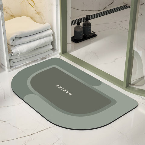 Bath Stone Mat Diatomaceous Earth Non-Slip Quick Drying Bath Mat – minim