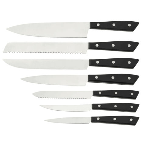 Buy Wholesale China 7 Pieces Kitchen Knife Set With Plastic Handle 8 ...