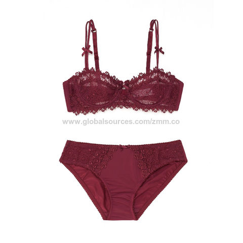 Buy Standard Quality Hong Kong SAR Wholesale Hot Selling Women Lace Bra  Brief Set, Fashion Lace Transparent Bra Panty Set Women Underwear Set $5  Direct from Factory at Meimei Fashion Garment Co.