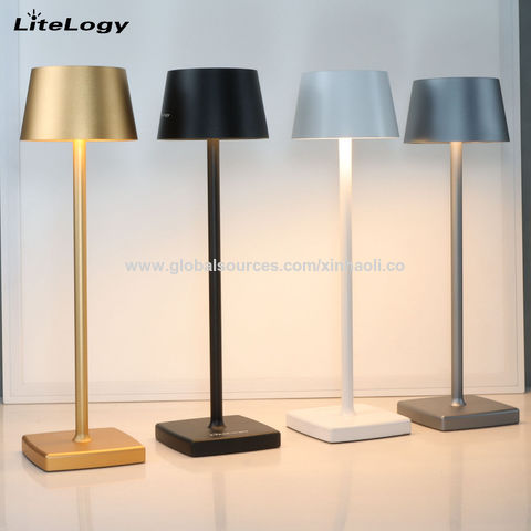 USB Aluminum Alloy Desk Lamp LED Rechargeable Table Lights for Bar Living  Room Reading Book Wireless Lamp