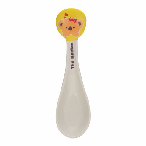 Buy Wholesale China Organic Small Baby Feeding Bamboo Handle Silicone Kids  Wooden Spoon And Fork Set & Baby Feeding Spoon at USD 1.23