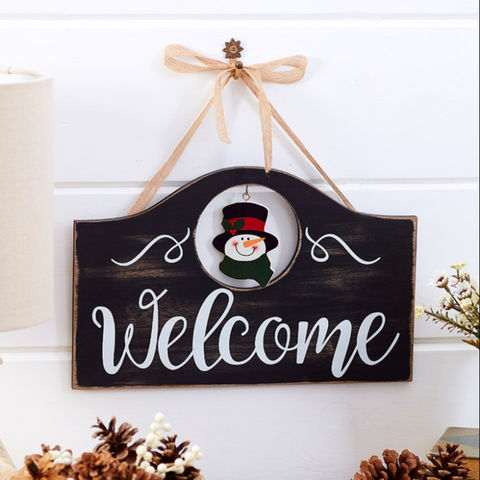 Christmas Hanging Wall 7 Interchangeable Signs 