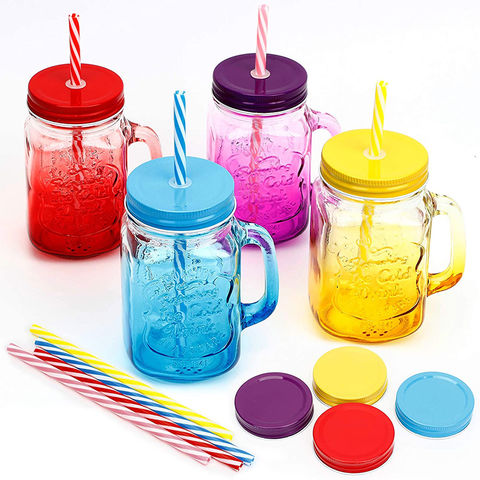 China Iced Coffee Cups Reusable Wide Mouth Smoothie Cups With Lids