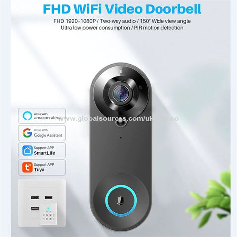 Wireless WiFi Video Doorbell Camera With Chime HD 1080P Waterproof Home ...