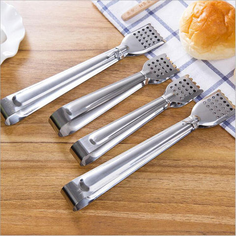 Stainless Steel Wide Grills Food Tongs/Fry tongs BBQ Cooking Tongs 12 Inch