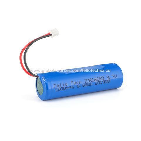 Buy 1800mAh 3.7V 18650 Li-ion lithium rechargeable cell battery