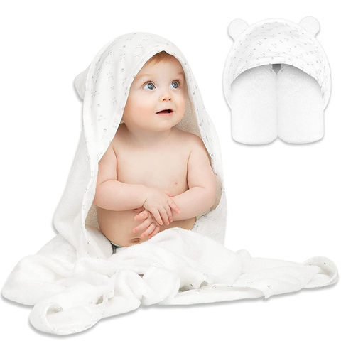 Toalla con capucha para bebés, toalla de baño para bebés de 8