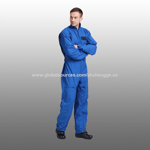 Men Pilot Coverall Factory Supply Navy Blue Color Accept Customized   Men Pilot Coverall 