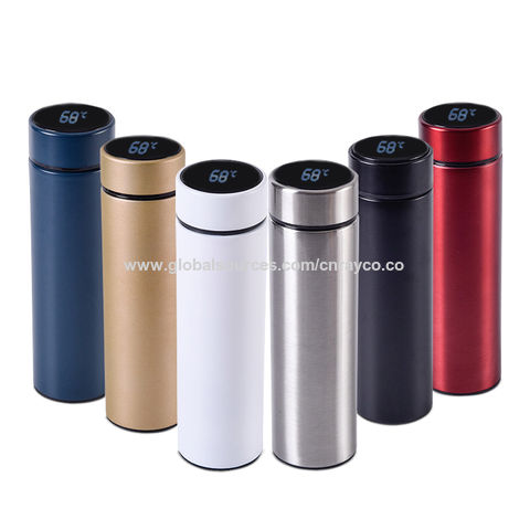 Hot Water Bottle Double Stainless Steel Metal Tumbler Cola 500ml with Touch  Screen LED Control Temperature Display Smart Thermos - China Intelligent  Thermos and Thermos price