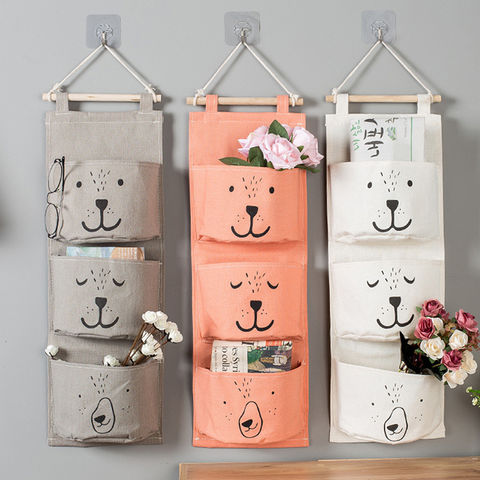 Wall Mounted Storage Bag Closet Organizer Clothes Hanging Storage