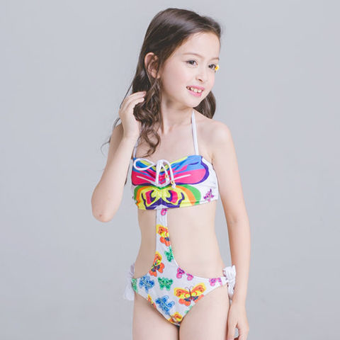 Wholesale Cute Printed Two-Piece Swimsuit for Older Girls - Durable Kids  Swimwear