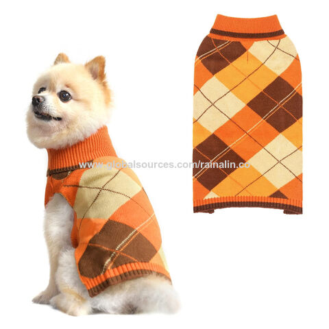 Wholesale Wholesale custom knitted luxury cat sweater autumn winter popular  designer patterns dog clothes From m.