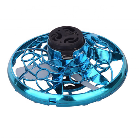 Mini Flying Saucer Gyro Ball Toy Hand Control Drone With LED