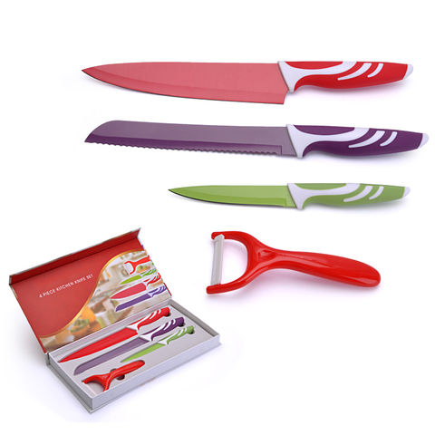 7pcs Chef Knife Set Meat Cleaver Stainless Steel Slicing Knife