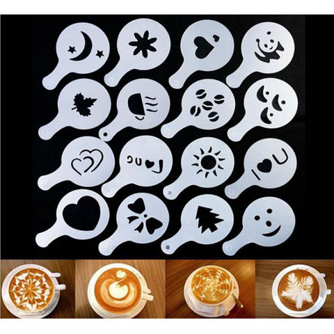 Buy Wholesale China Barista Stencils Cappuccino Decorating Tool Coffee ...