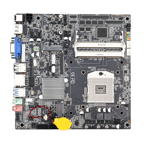 Pga988 Socket Motherboard 2* Ddr3 Slots Support 16gb Hm65 Mini-itx