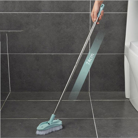 Floor Cleaning Brush Rotating Crevice Scrub Brushes Long Handle Stiff Broom  Magic Bathroom Toilet Brush Household Cleaning Tools