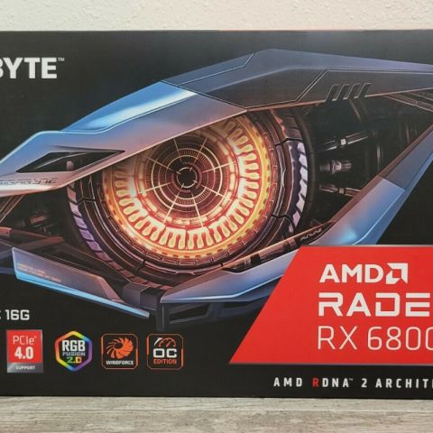 Gddr6 Gigabyte Radeon Rx 6800 Xt Gaming Oc 16g Video Card 16gb